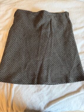 Old Navy Black and Grey A-Line Patterned Skirt